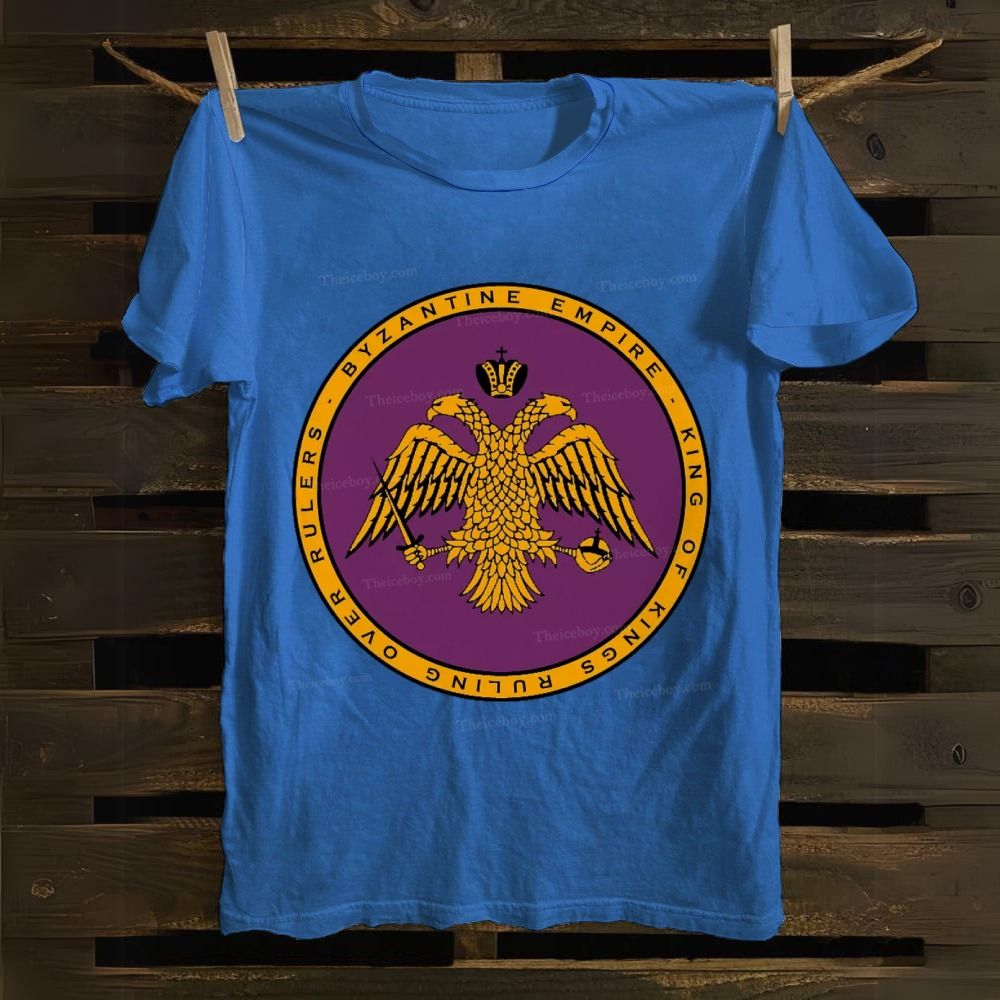 Byzantine Empire Double-Headed Eagle Cotton T-shirt