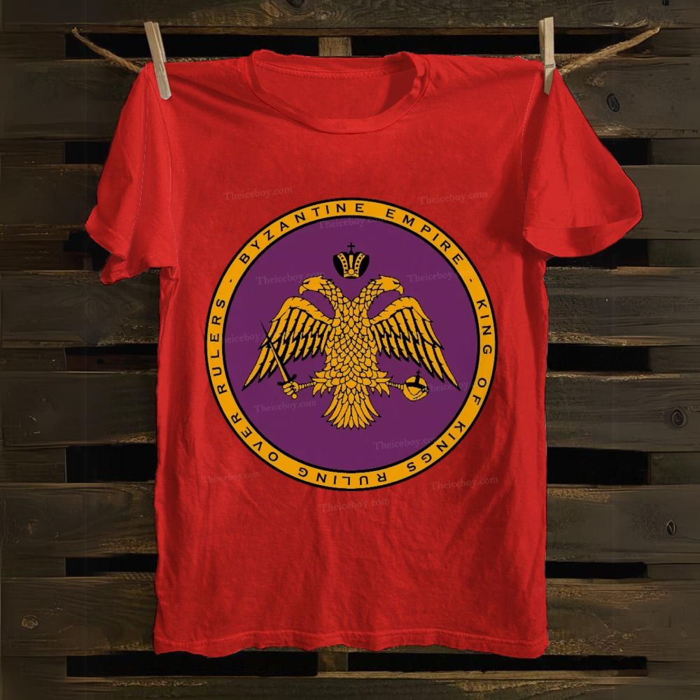 Byzantine Empire Double-Headed Eagle Cotton T-shirt