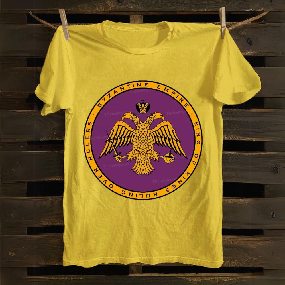 Byzantine Empire Double-Headed Eagle Cotton T-shirt