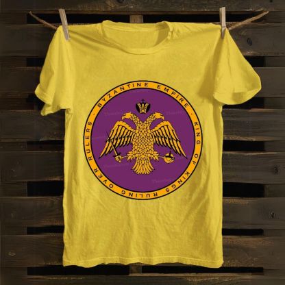 Byzantine Empire Double-Headed Eagle Cotton T-shirt