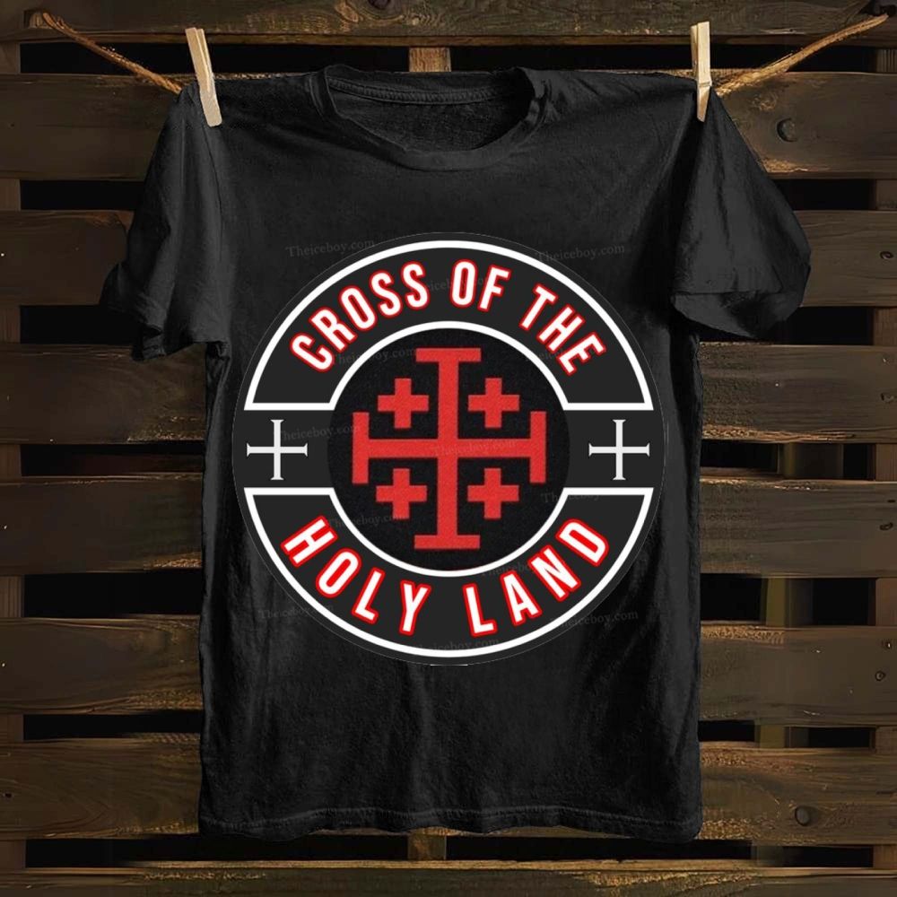 Cross of the holy land Cotton T-shirt