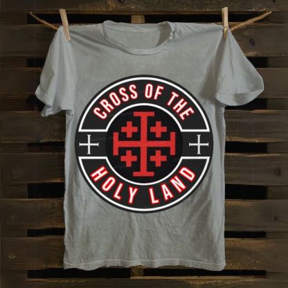 Cross of the holy land Cotton T-shirt