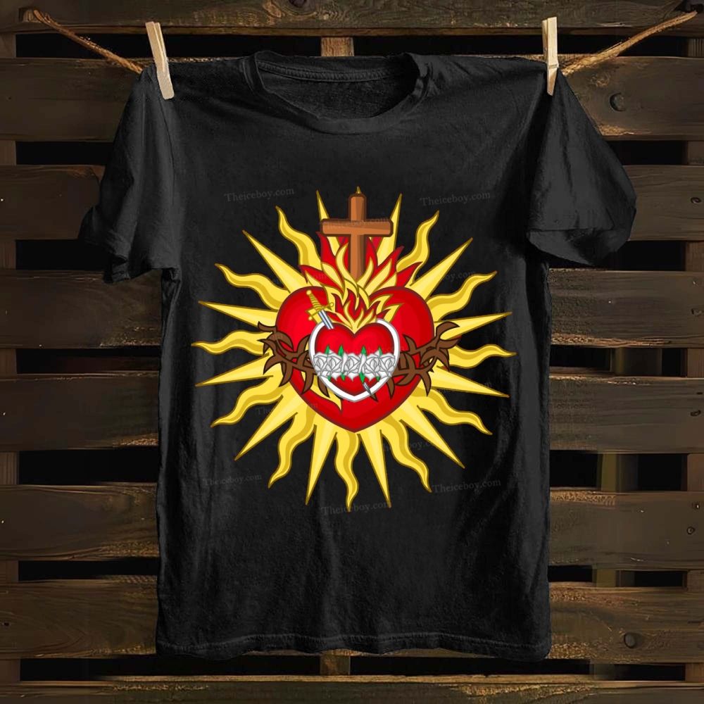 Sacred Heart of Jesus Christ Cotton T-shirt
