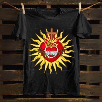 Sacred Heart of Jesus Christ Cotton T-shirt
