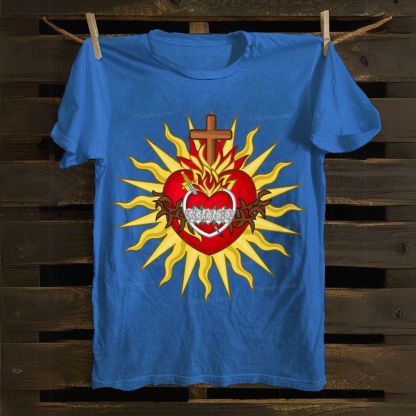 Sacred Heart of Jesus Christ Cotton T-shirt