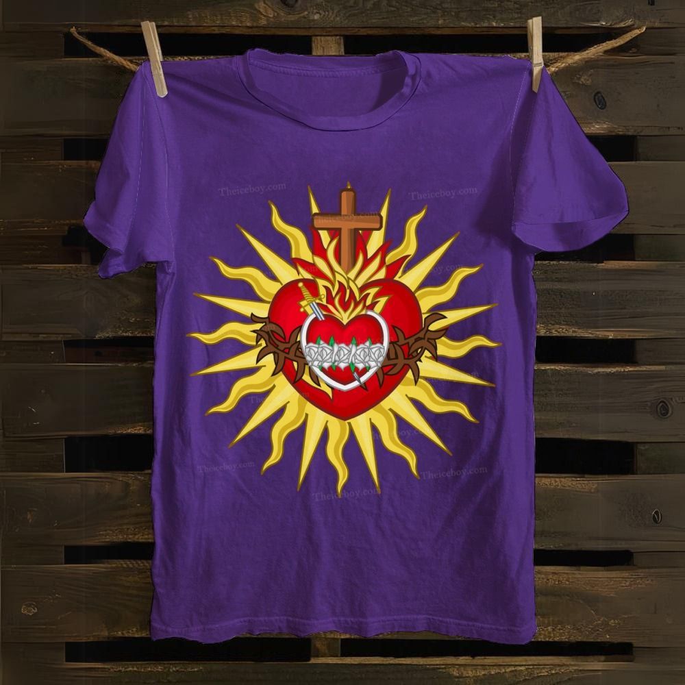 Sacred Heart of Jesus Christ Cotton T-shirt