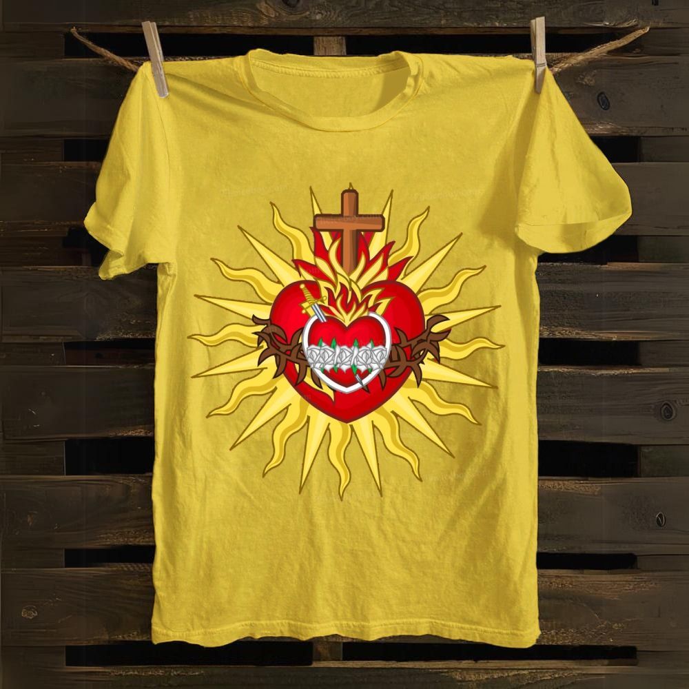 Sacred Heart of Jesus Christ Cotton T-shirt
