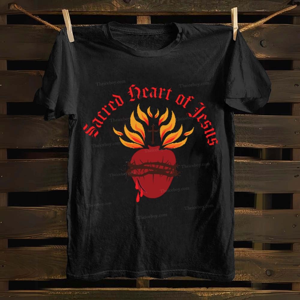 Sacred Heart of Jesus Cotton T-shirt
