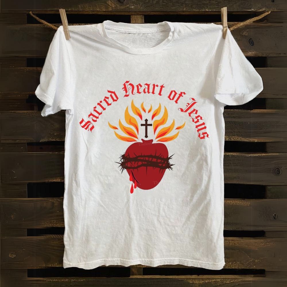 Sacred Heart of Jesus Cotton T-shirt