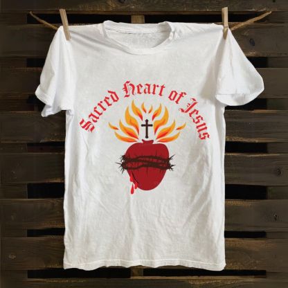 Sacred Heart of Jesus Cotton T-shirt
