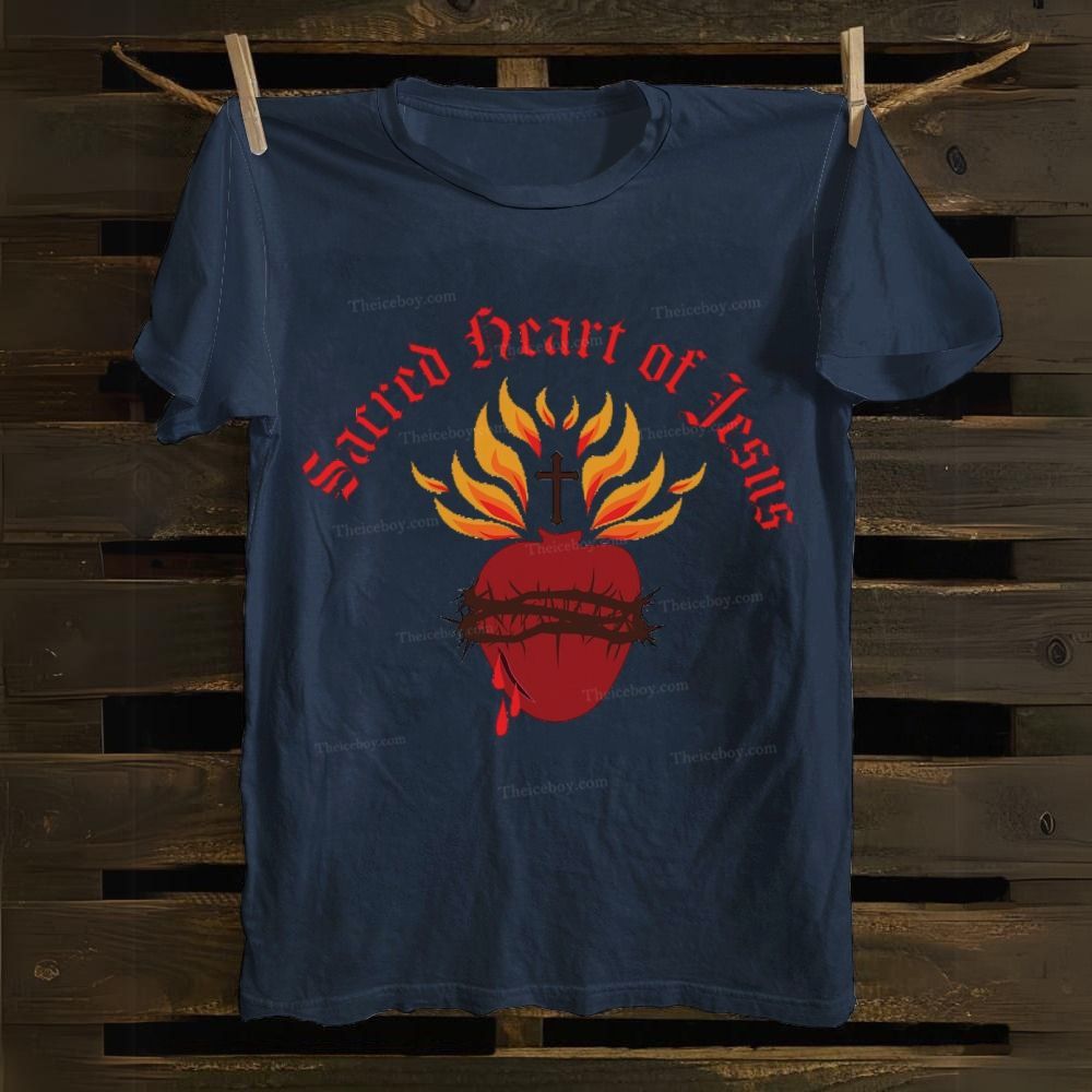 Sacred Heart of Jesus Cotton T-shirt
