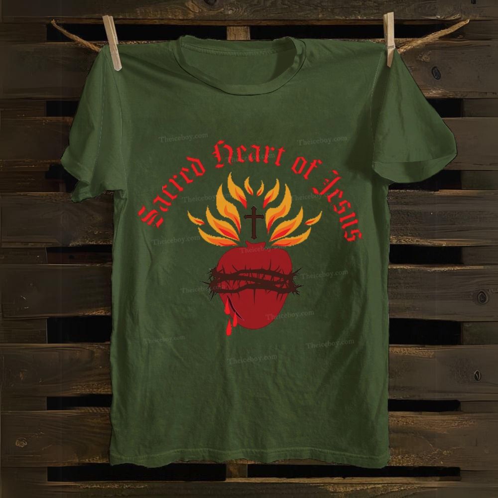 Sacred Heart of Jesus Cotton T-shirt