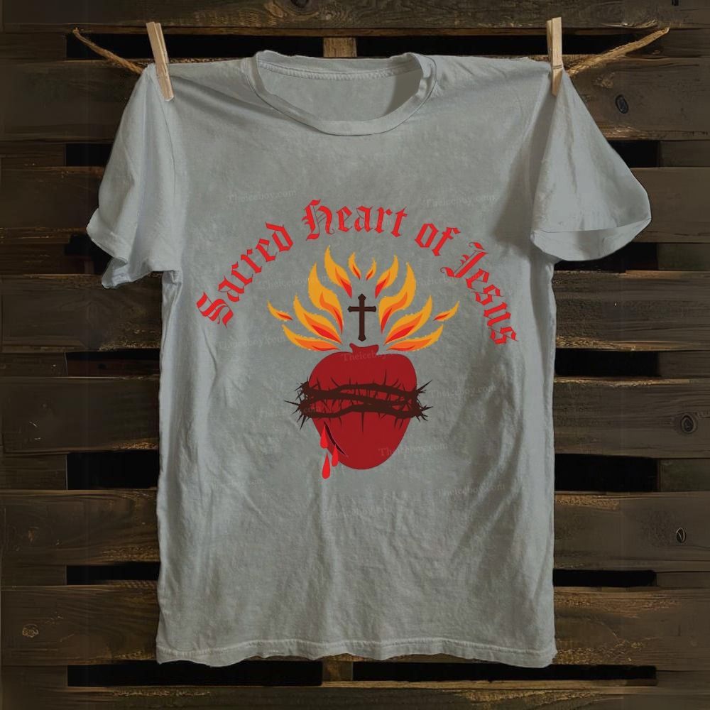 Sacred Heart of Jesus Cotton T-shirt
