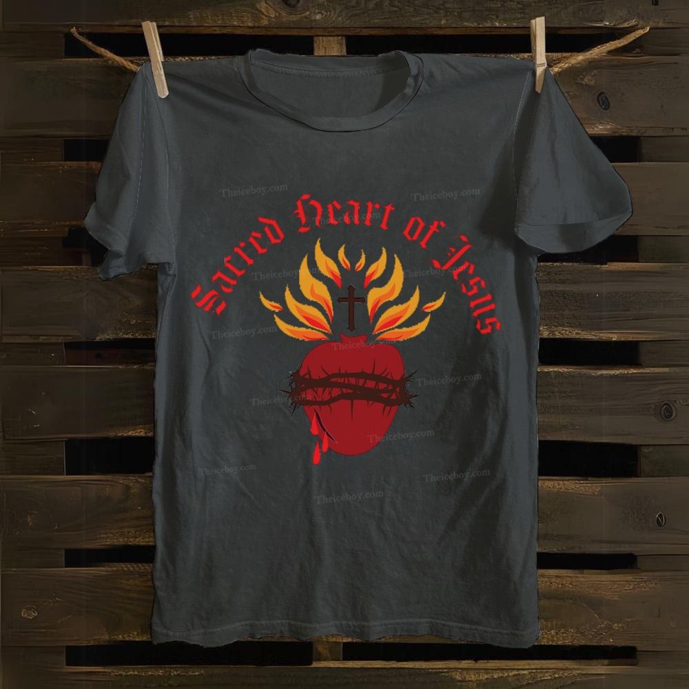 Sacred Heart of Jesus Cotton T-shirt