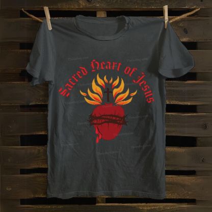 Sacred Heart of Jesus Cotton T-shirt
