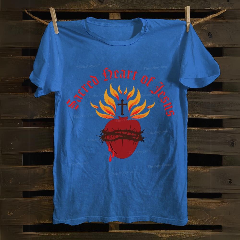 Sacred Heart of Jesus Cotton T-shirt