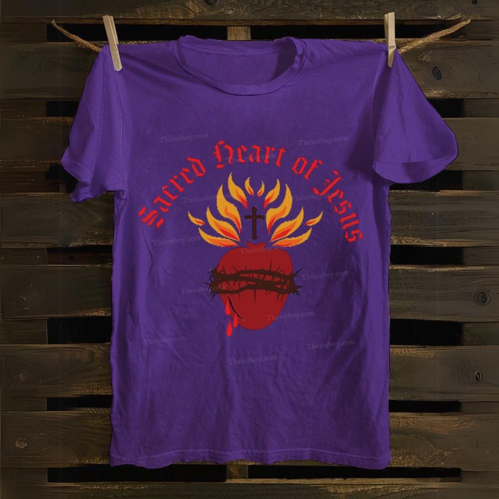 Sacred Heart of Jesus Cotton T-shirt