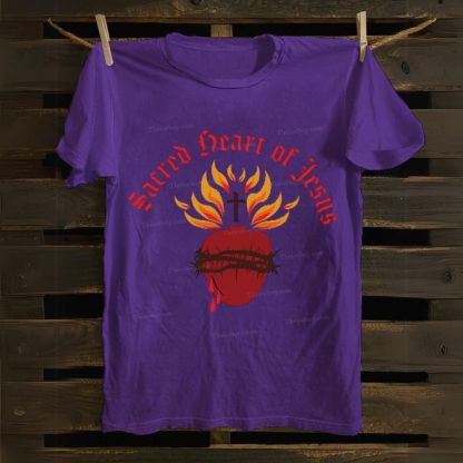 Sacred Heart of Jesus Cotton T-shirt