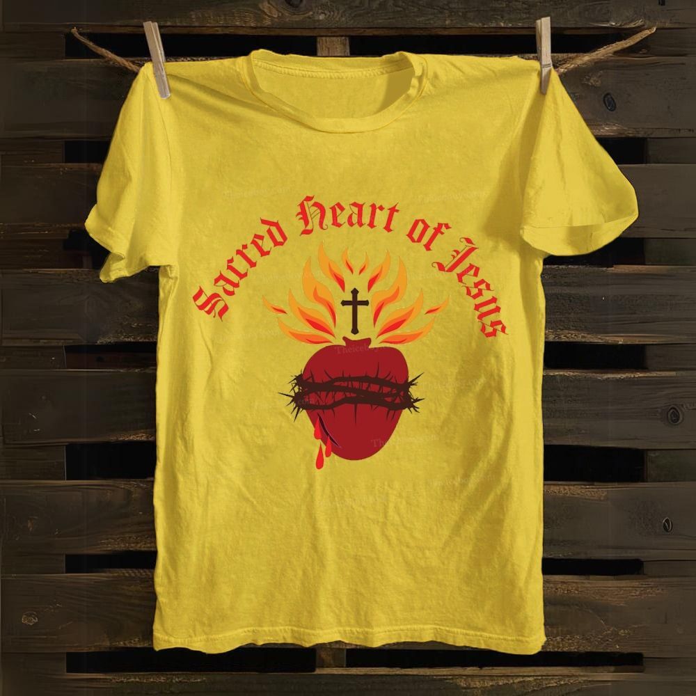 Sacred Heart of Jesus Cotton T-shirt