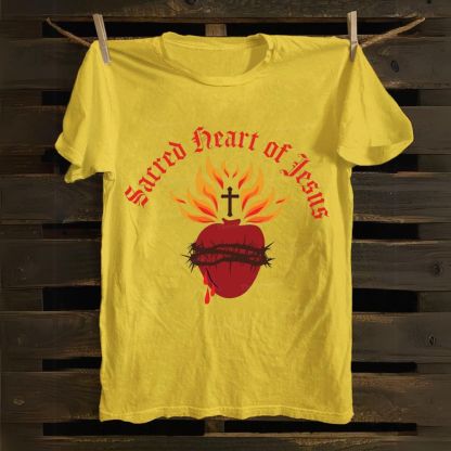 Sacred Heart of Jesus Cotton T-shirt