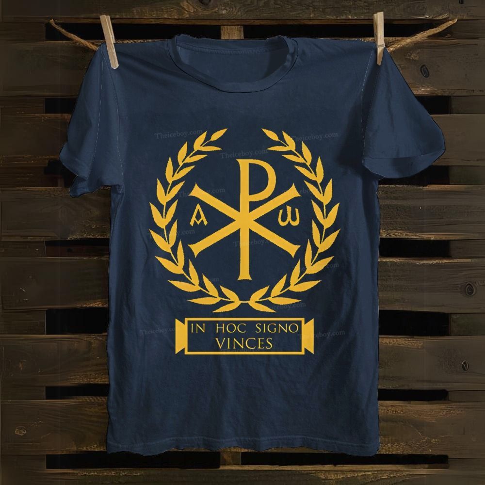 Chi Rho Christian Symbols Cotton T-shirt