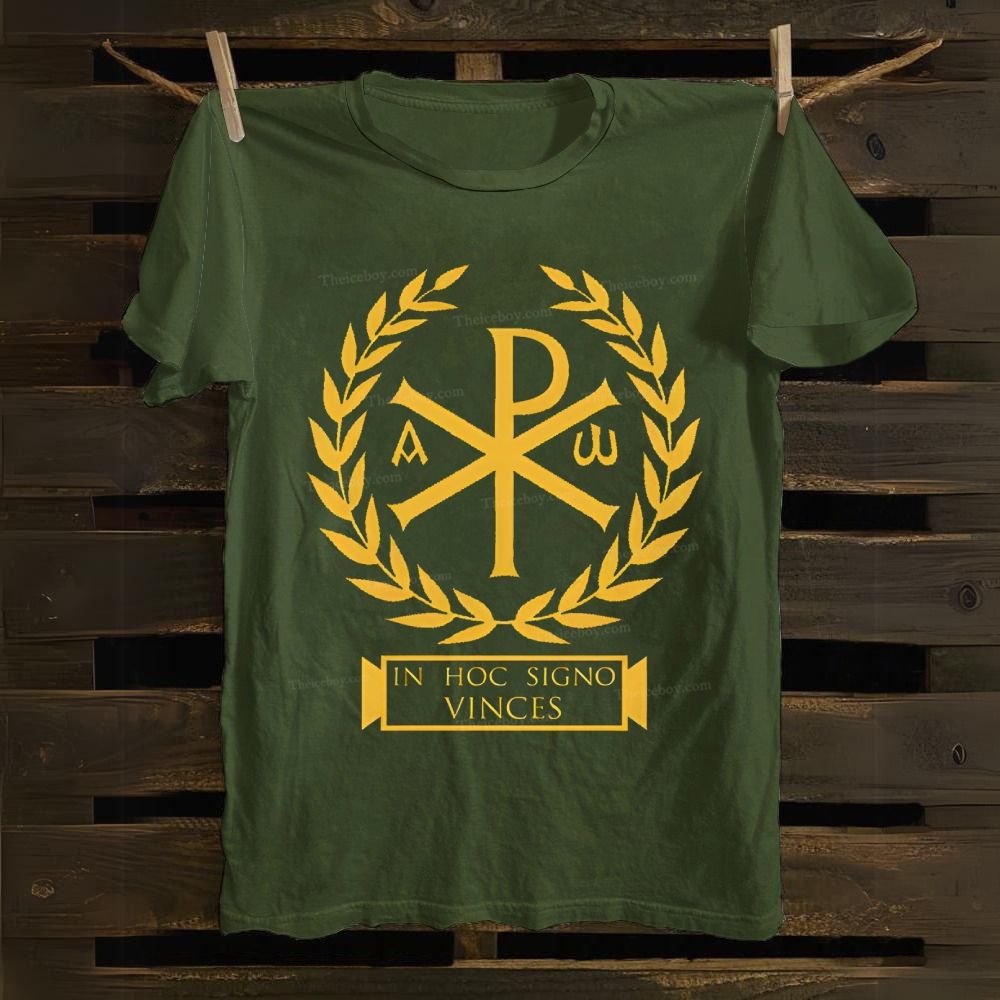 Chi Rho Christian Symbols Cotton T-shirt
