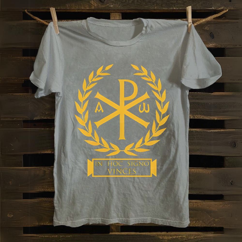 Chi Rho Christian Symbols Cotton T-shirt