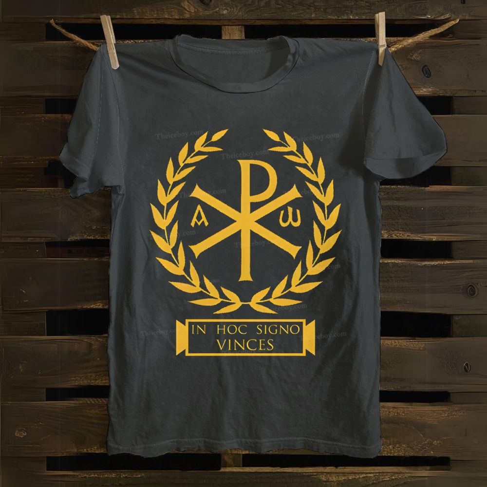 Chi Rho Christian Symbols Cotton T-shirt