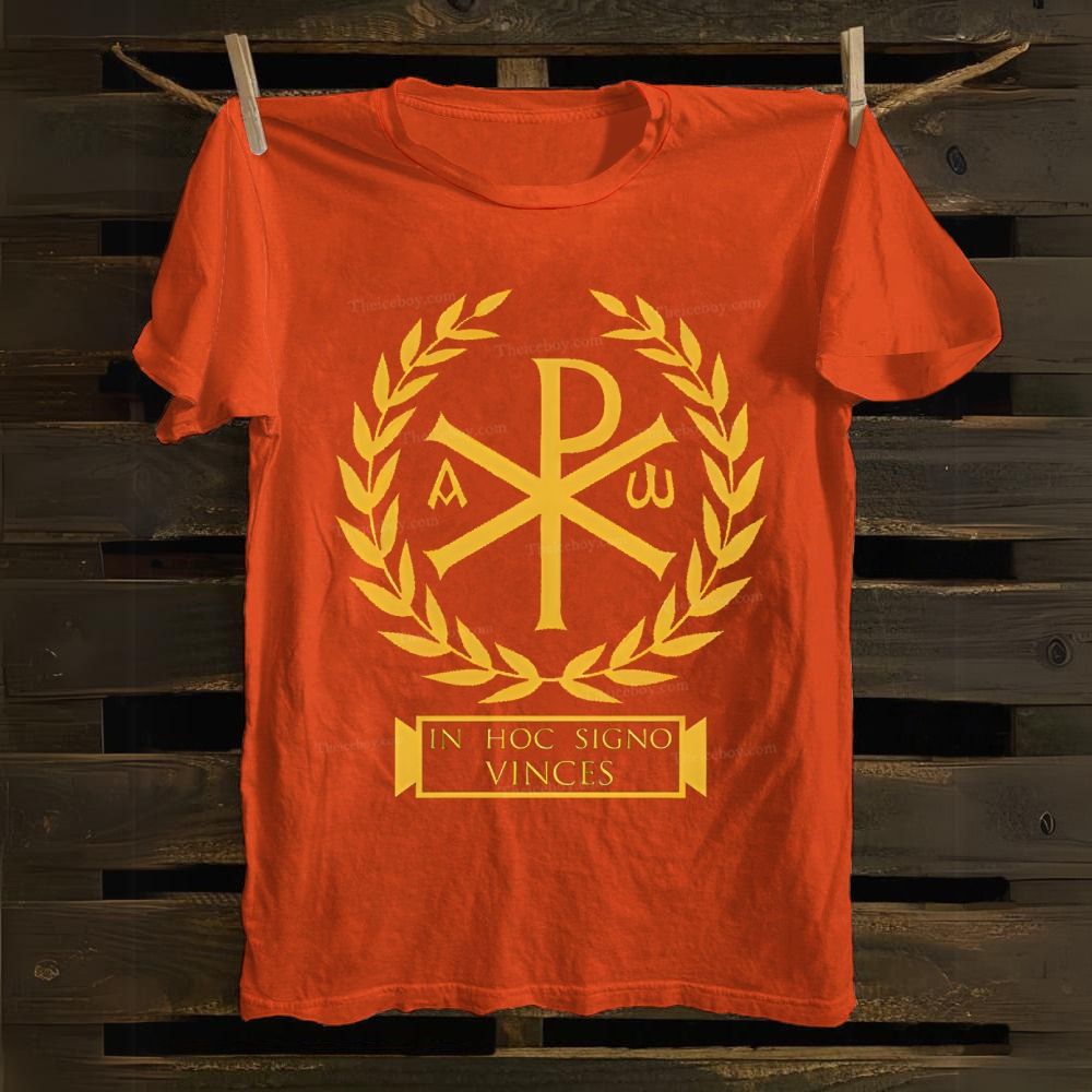 Chi Rho Christian Symbols Cotton T-shirt