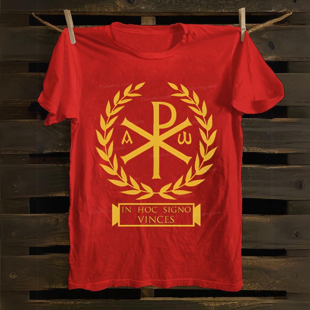 Chi Rho Christian Symbols Cotton T-shirt