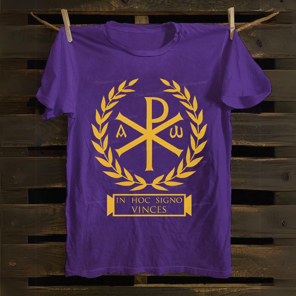Chi Rho Christian Symbols Cotton T-shirt