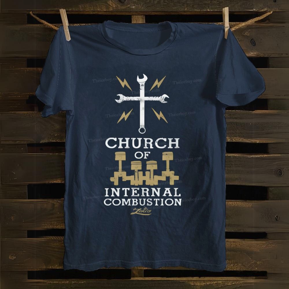 Church of Internal Combustion Cotton T-shirt