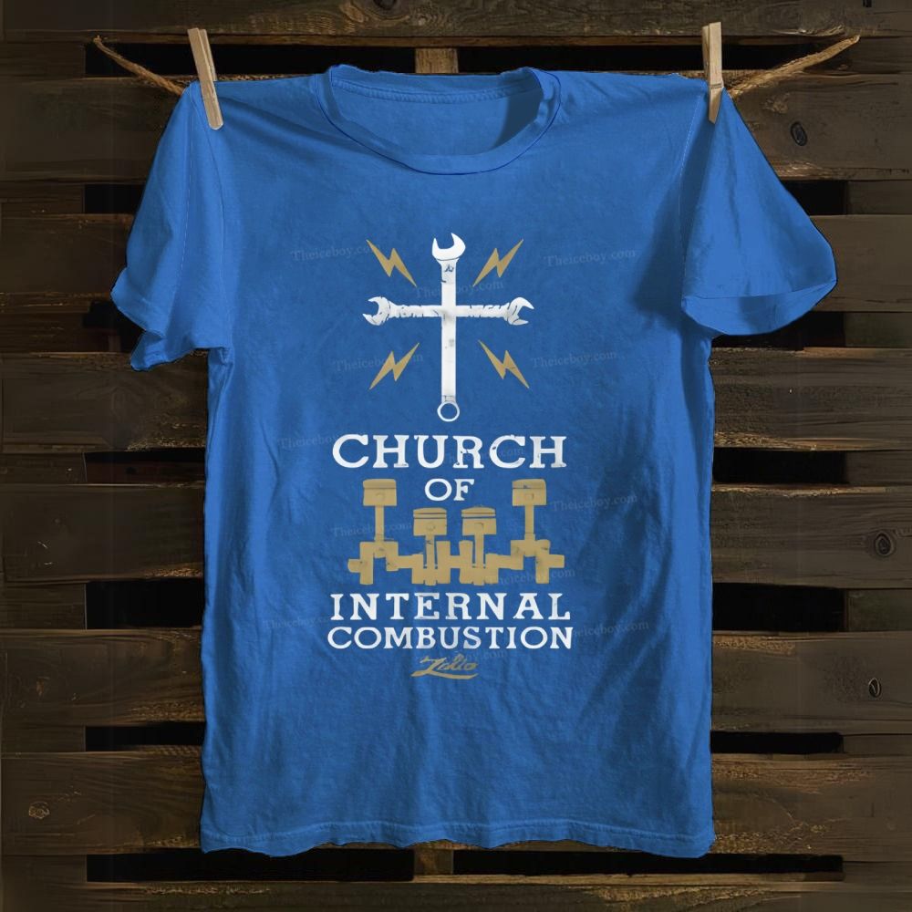 Church of Internal Combustion Cotton T-shirt