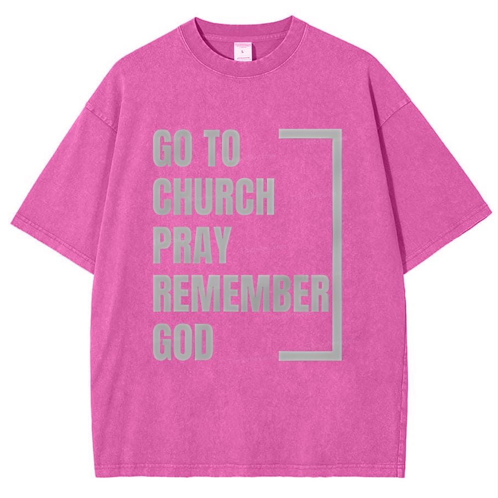 Go to Church Snowflake Vintage Cotton T-Shirt