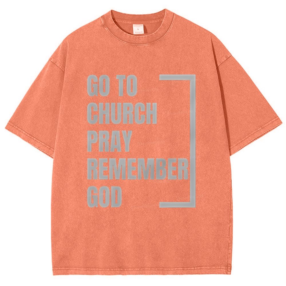 Go to Church Snowflake Vintage Cotton T-Shirt