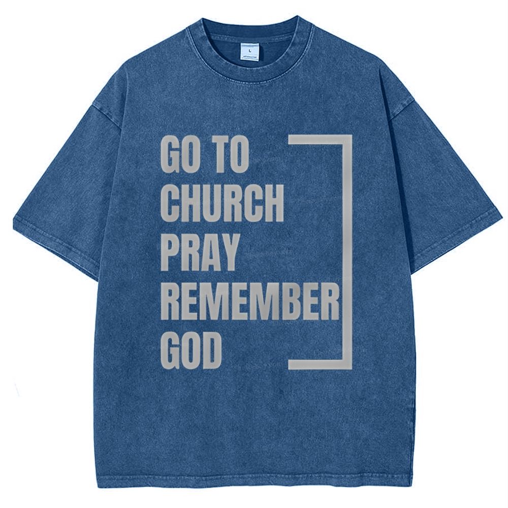 Go to Church Snowflake Vintage Cotton T-Shirt