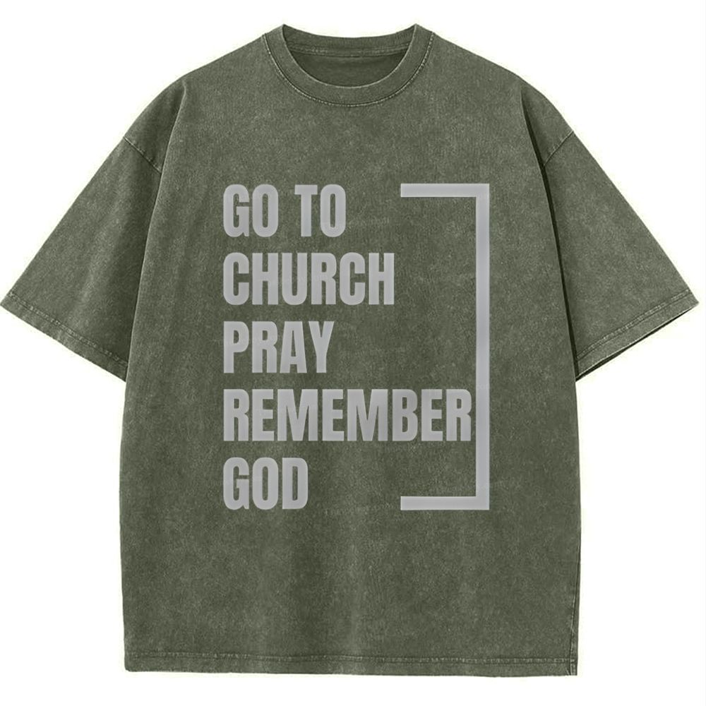 Go to Church Snowflake Vintage Cotton T-Shirt