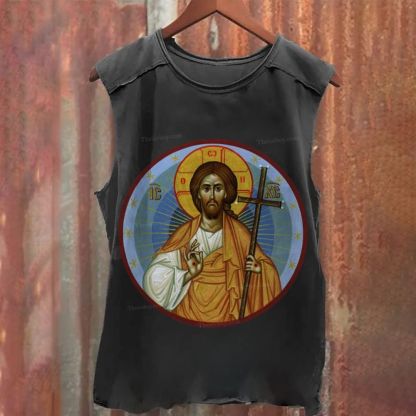 Jesus Christ Washed Tank Top