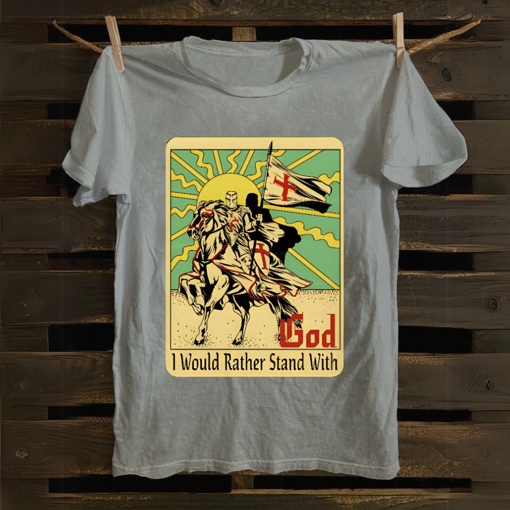 I Would Rather Stand With God Cotton T-shirt