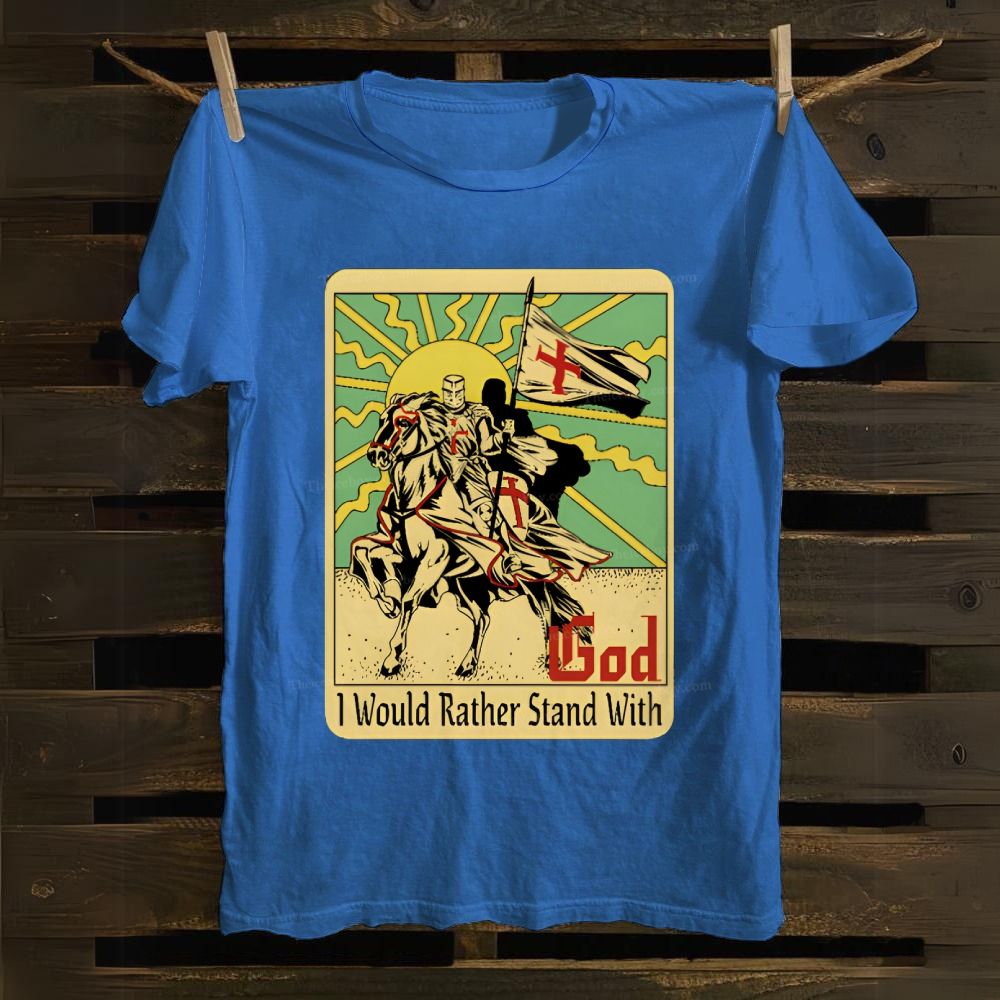 I Would Rather Stand With God Cotton T-shirt