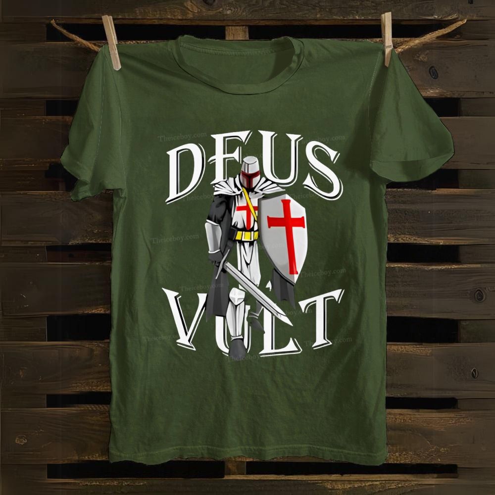 Deus Vult Cotton T-shirt