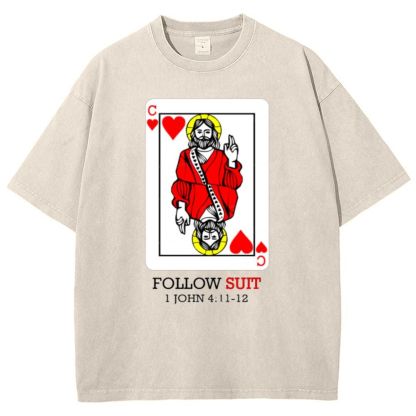 Follow Suit Christian Snowflake Vintage Cotton T-Shirt
