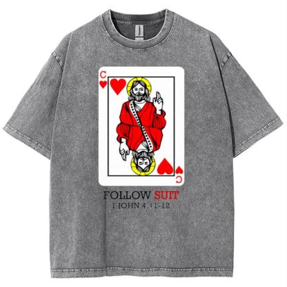 Follow Suit Christian Snowflake Vintage Cotton T-Shirt