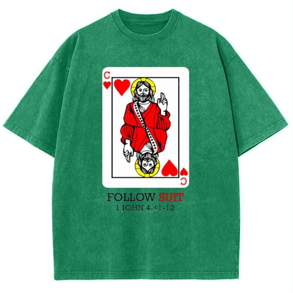 Follow Suit Christian Snowflake Vintage Cotton T-Shirt