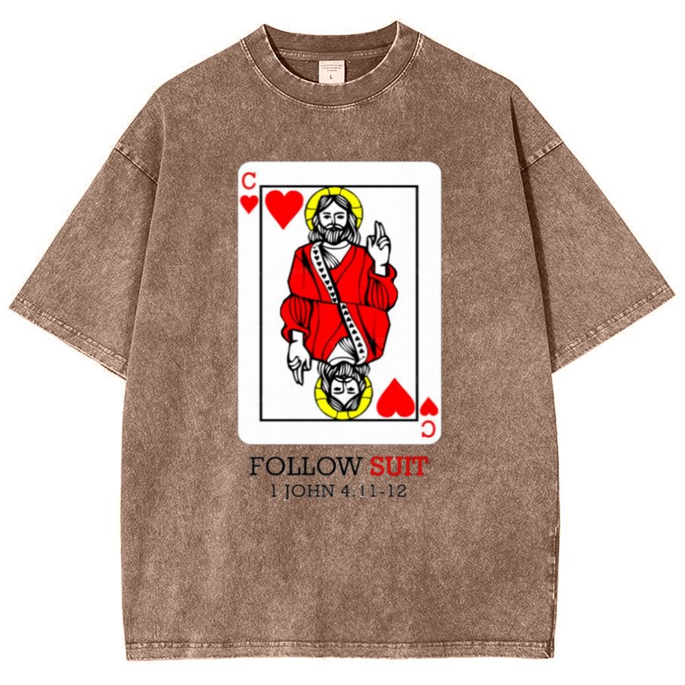 Follow Suit Christian Snowflake Vintage Cotton T-Shirt