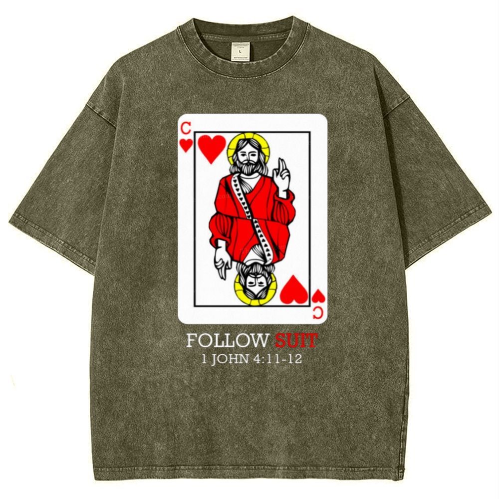 Follow Suit Christian Snowflake Vintage Cotton T-Shirt