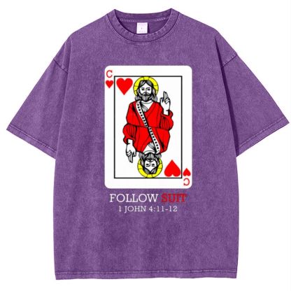 Follow Suit Christian Snowflake Vintage Cotton T-Shirt