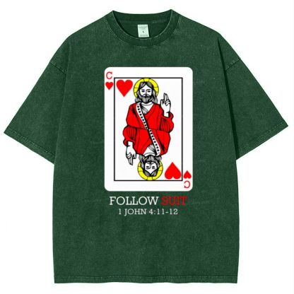 Follow Suit Christian Snowflake Vintage Cotton T-Shirt