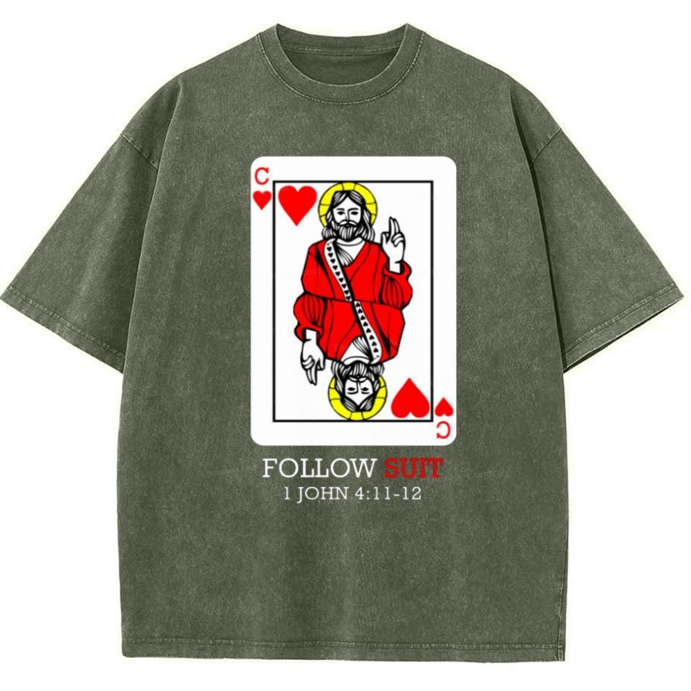 Follow Suit Christian Snowflake Vintage Cotton T-Shirt