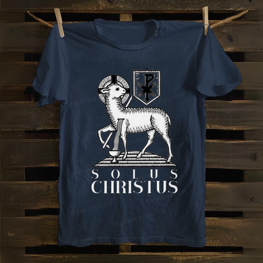 Solus Christus cotton T-shirt